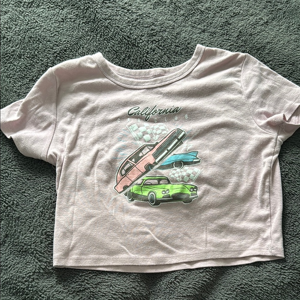 Fifth Sun Pink Graphic Tee California Car Club